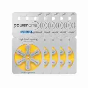 Power One P10 Hearing Aid Battery – 5 Strips Total 30 Batteries