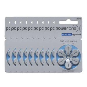 Power One P675 Hearing Aid Battery – 10 Strips Total 60 Batteries