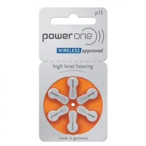 Power One P13 Hearing Aid Battery – 6 Pieces Pack