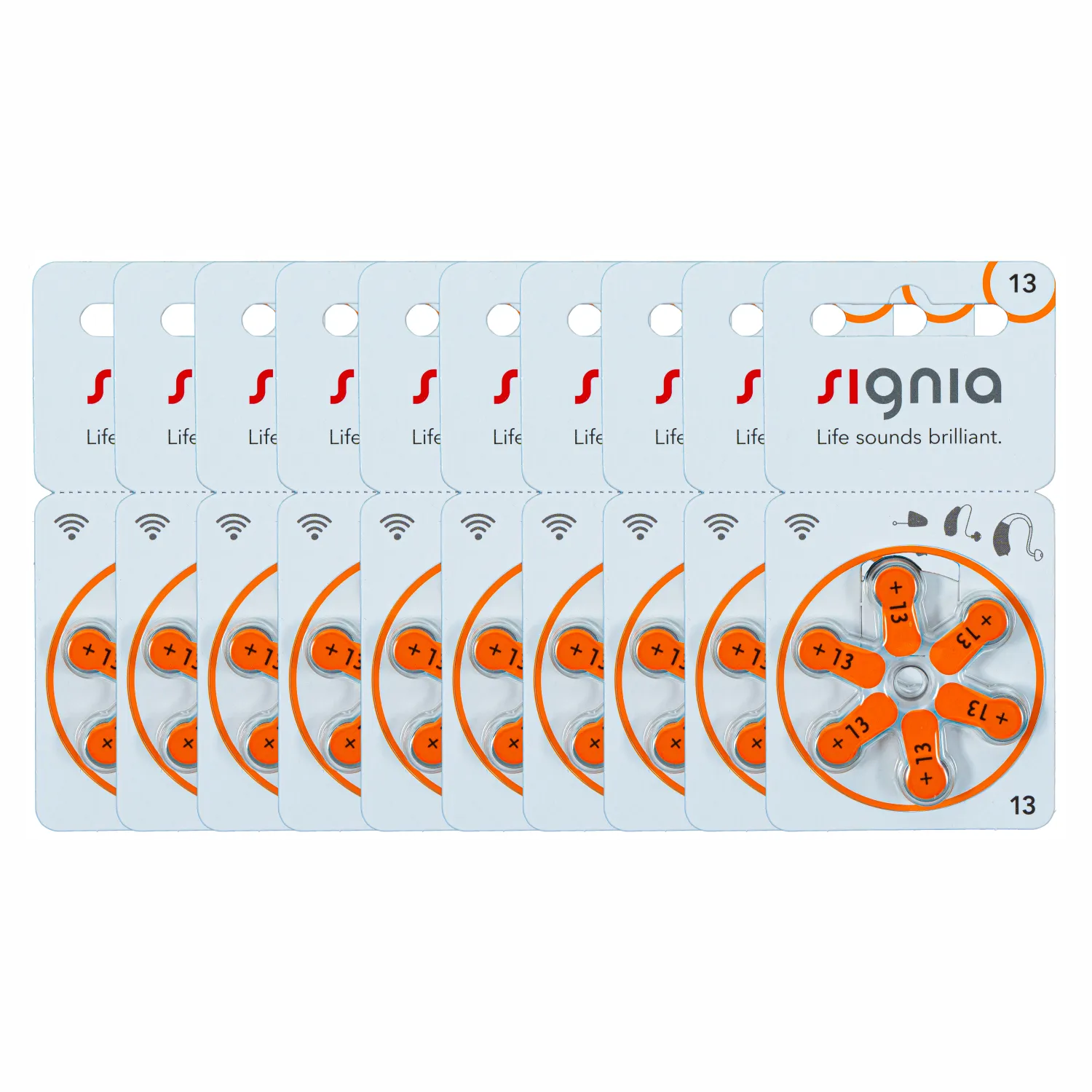 Signia Size-13 Hearing Aid Battery – 6 Pieces Pack